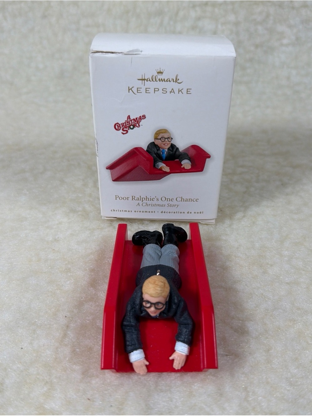 Red Sled 'Poor Ralphie’s One Chance' Ornament 2010